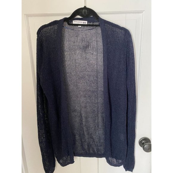 Ines De La Fressange Navy Blue Cardigan  Sz M - Picture 1 of 5